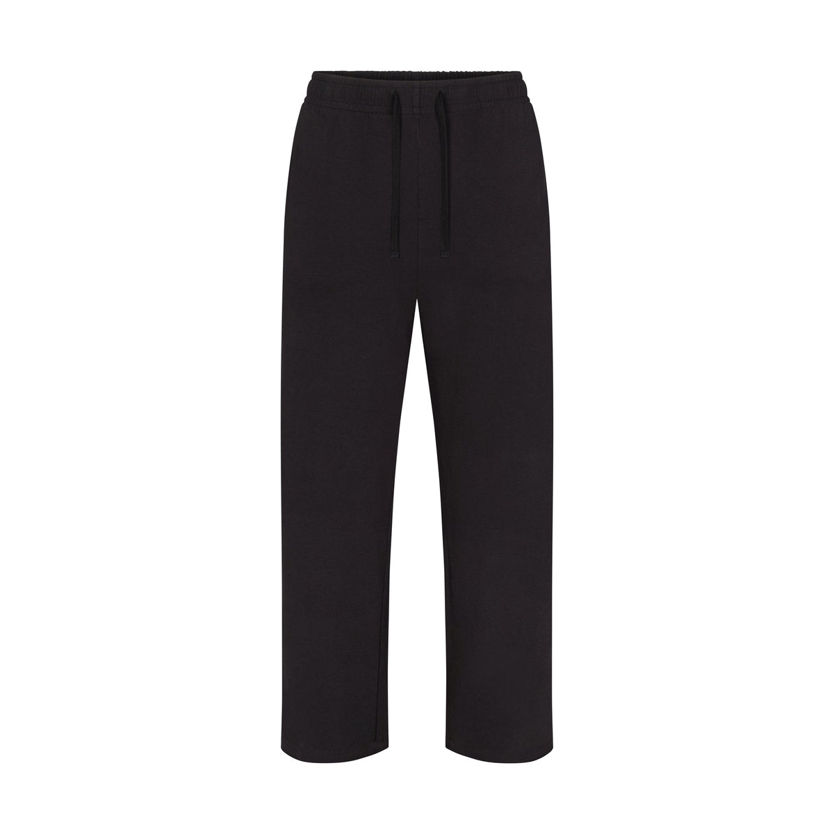 JERSEY LOUNGE MENS RELAXED STRAIGHT LEG PANT | OBSIDIAN (MENS PANTS, MENS BOTTOMS) LAYS FLAT ON A WHITE BACKGROUND | FLT