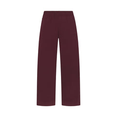 NikeSKIMS MATTE TRICOT SIDE SNAPS PANT | CURRANT FLAT ON A WHITE BACKGROUND | FLT