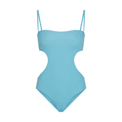 COTTON RIB CUT OUT BODYSUIT | WATER LAYS FLAT ON A WHITE BACKGROUND | FLT