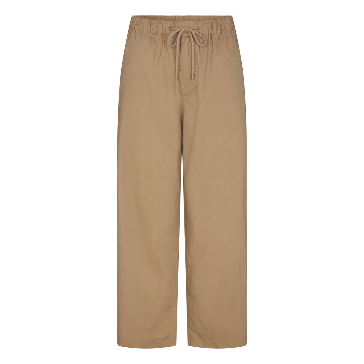 WOVEN COTTON OVERSIZED STRAIGHT LEG PANT | DESERT FLAT ON A WHITE BACKGROUND | FLT