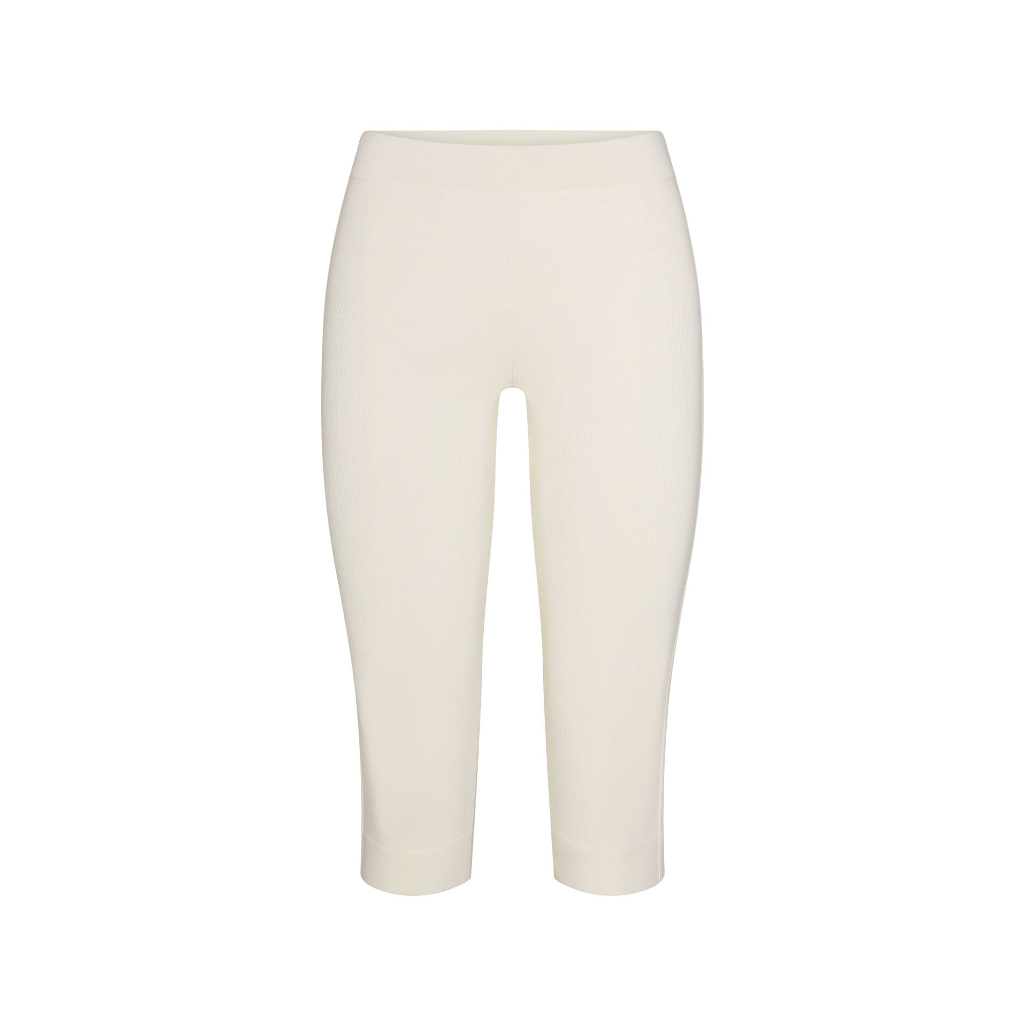 REFINED KNIT CAPRI | EGRET FLAT ON A WHITE BACKGROUND | FLT