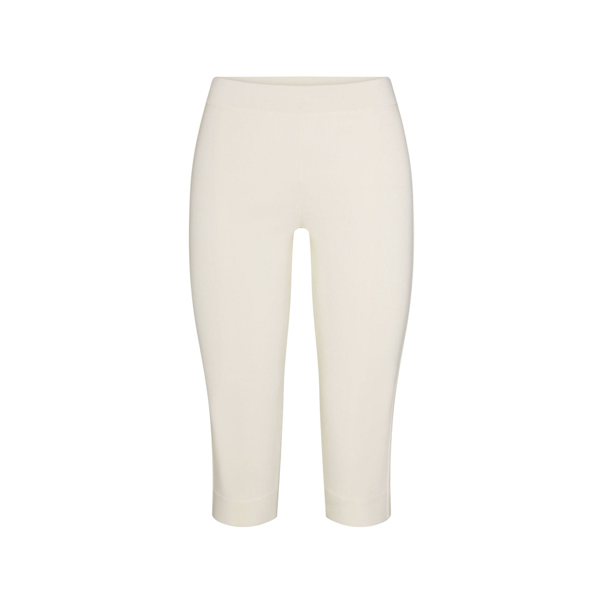 REFINED KNIT CAPRI | EGRET FLAT ON A WHITE BACKGROUND | FLT