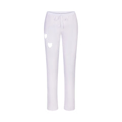 WORN IN JERSEY HEART STRAIGHT LEG PANT | SNOW FLAT ON A WHITE BACKGROUND | FLT