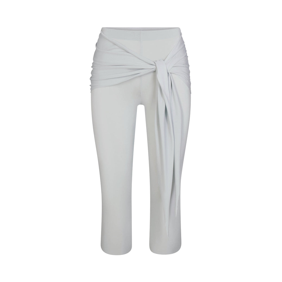 CUPRO JERSEY WRAP CAPRI | PEARL FLAT ON A WHITE BACKGROUND | FLT