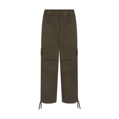 WOVEN MENS CARGO PANT | JUNGLE & LAYS FLAT ON A WHITE BACKGROUND | FLT