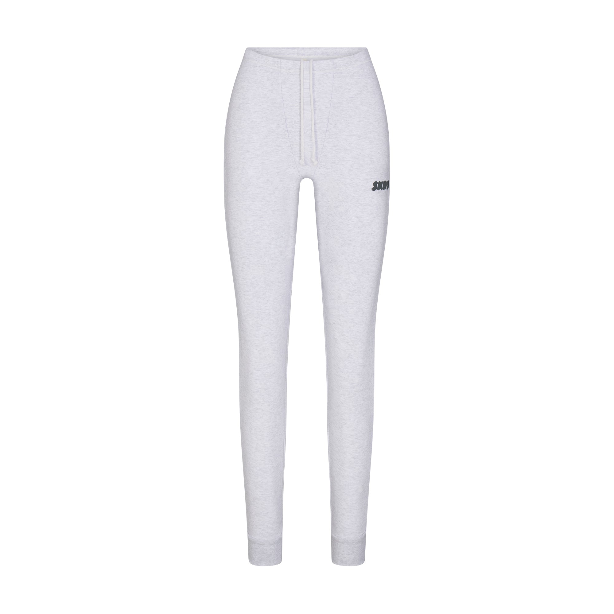 COTTON FLEECE LEGGING | LIGHT HEATHER GREY FLAT ON A WHITE BACKGROUND | FLT