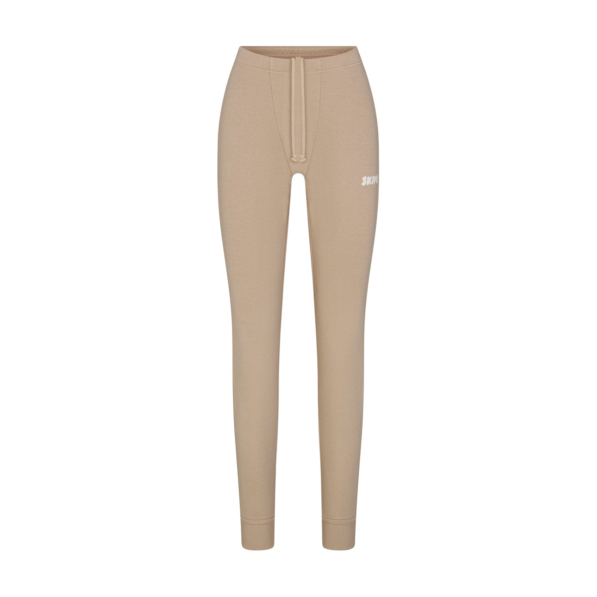 COTTON FLEECE LEGGING | LATTE FLAT ON A WHITE BACKGROUND | FLT