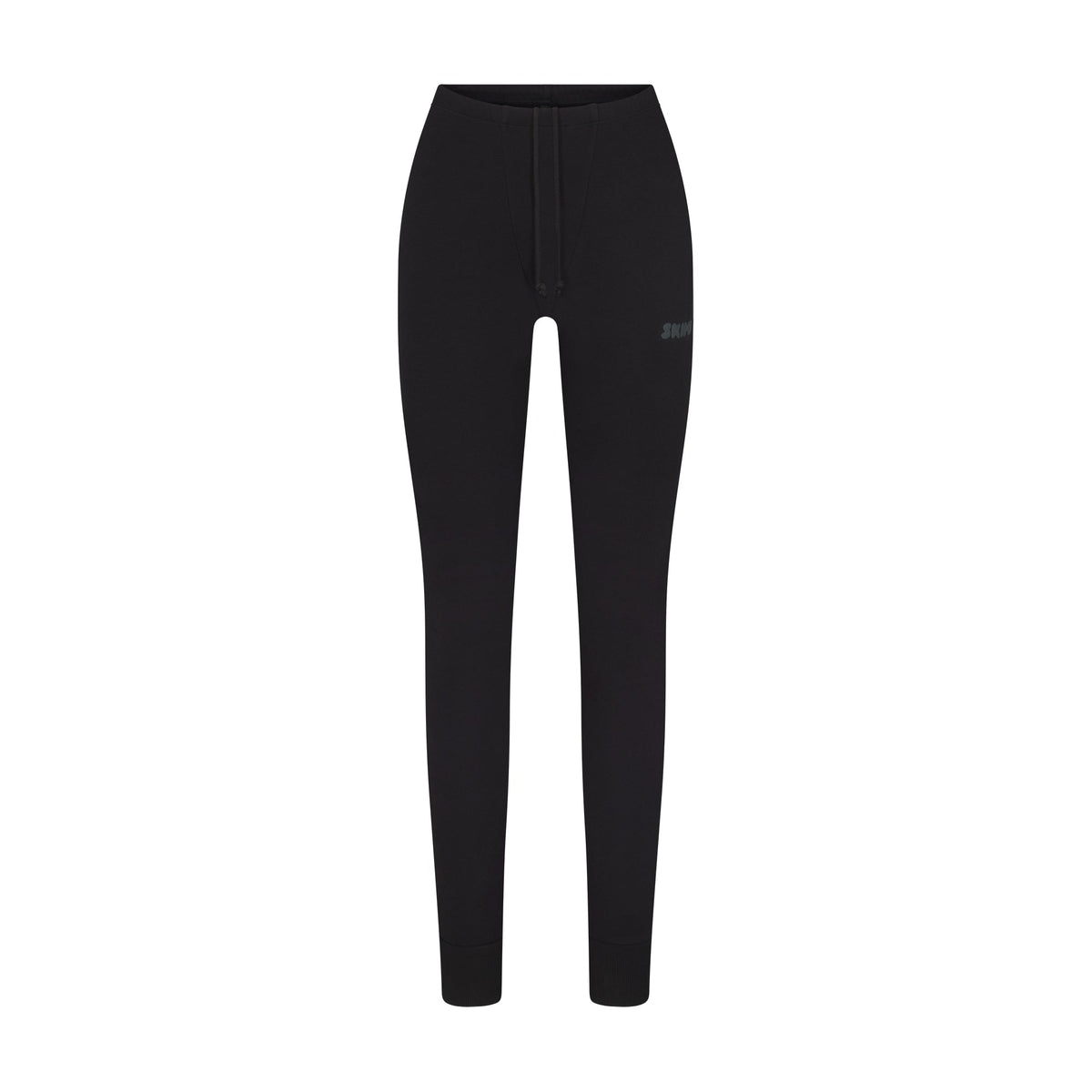COTTON FLEECE LEGGING | ONYX FLAT ON A WHITE BACKGROUND | FLT