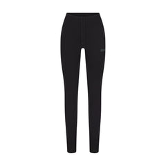 COTTON FLEECE LEGGING | ONYX FLAT ON A WHITE BACKGROUND | FLT
