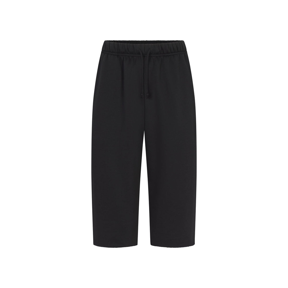 FLEECE LOUNGE MENS RELAXED LONG SHORT | WASHED ONYX FLAT ON A WHITE BACKGROUND | FLT