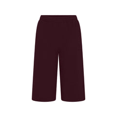 COTTON FLEECE LONG SHORT | CURRANT & LAYS FLAT ON A WHITE BACKGROUND | FLT