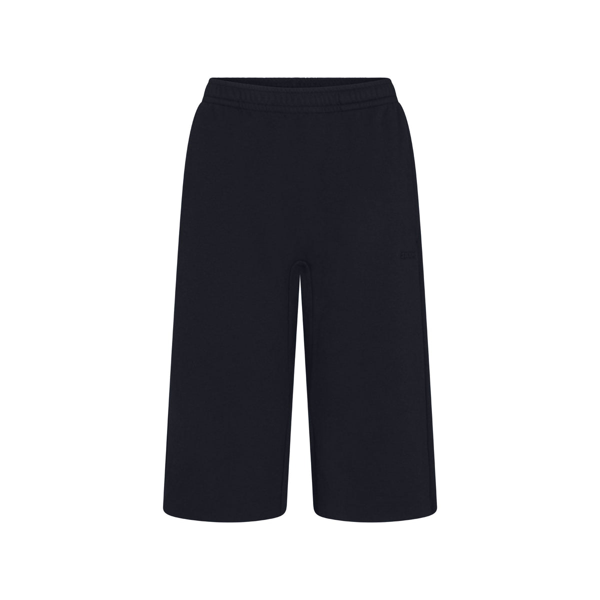COTTON FLEECE LONG SHORT | NAVY & LAYS FLAT ON A WHITE BACKGROUND | FLT
