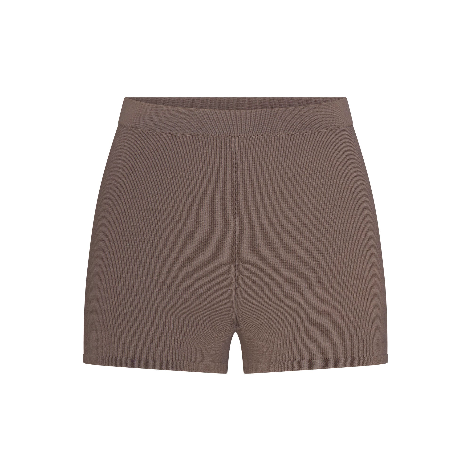 REFINED KNIT HIGH-WAISTED SHORT | AMETHYST FLAT ON A WHITE BACKGROUND | FLT