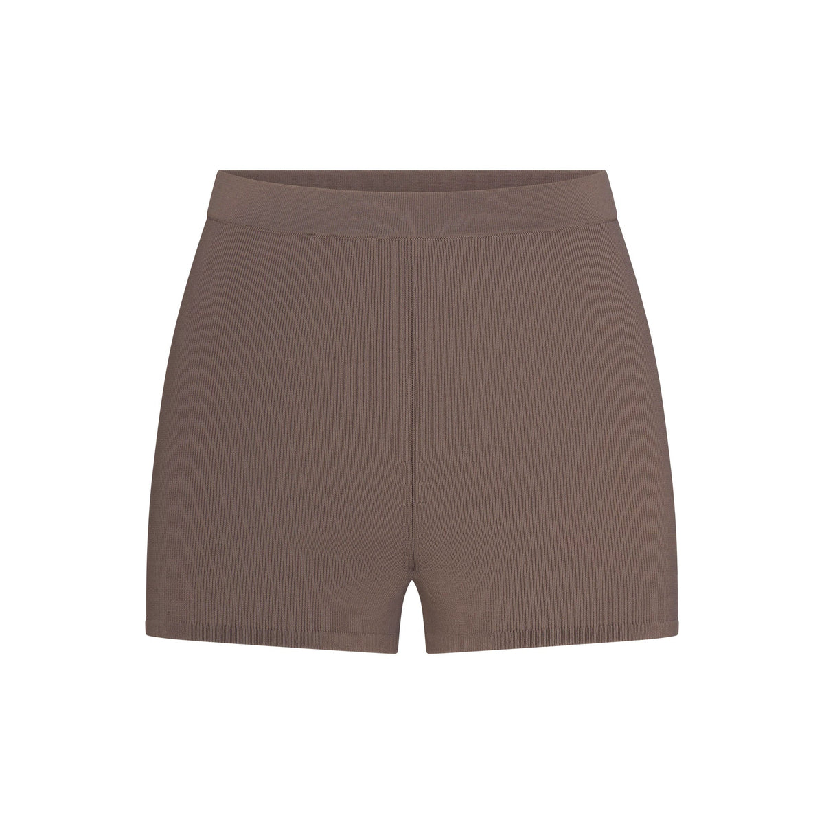REFINED KNIT HIGH-WAISTED SHORT | AMETHYST FLAT ON A WHITE BACKGROUND | FLT