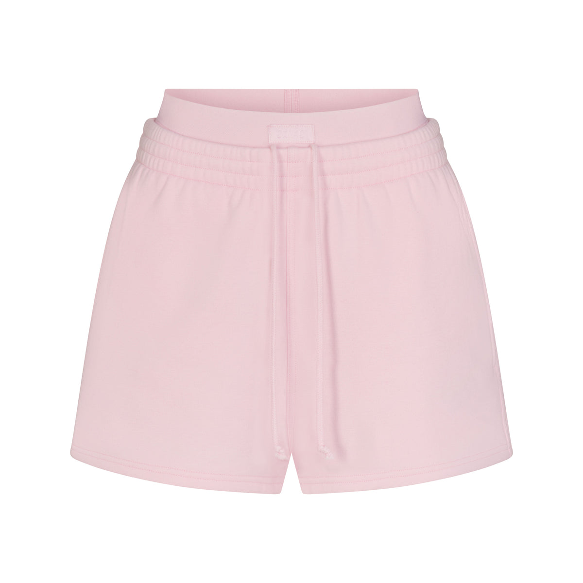 COTTON FLEECE DOUBLE WAISTBAND SHORT | CHERRY BLOSSOM & LAYS FLAT ON A WHITE BACKGROUND | FLT