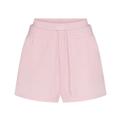 COTTON FLEECE DOUBLE WAISTBAND SHORT | CHERRY BLOSSOM & LAYS FLAT ON A WHITE BACKGROUND | FLT