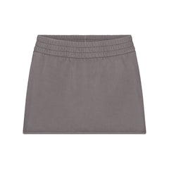 BOYFRIEND FLEECE MINI SKIRT | SHADOW FLAT ON A WHITE BACKGROUND | FLT