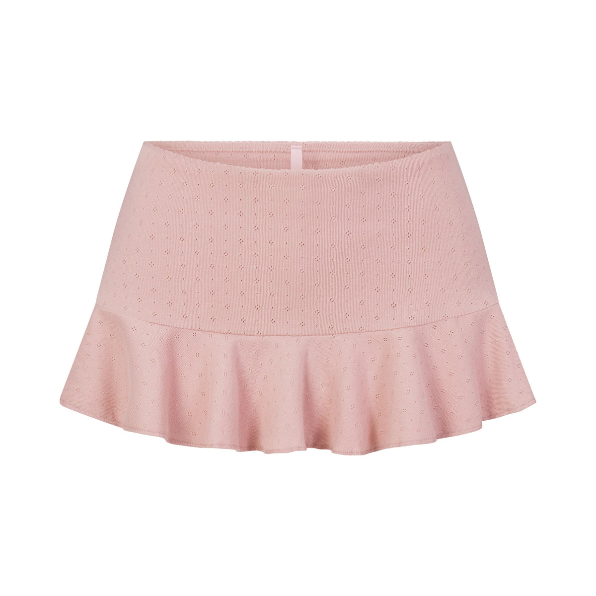 HEAVY POINTELLE MINI SKORT | MORGANITE FLAT ON A WHITE BACKGROUND | FLT