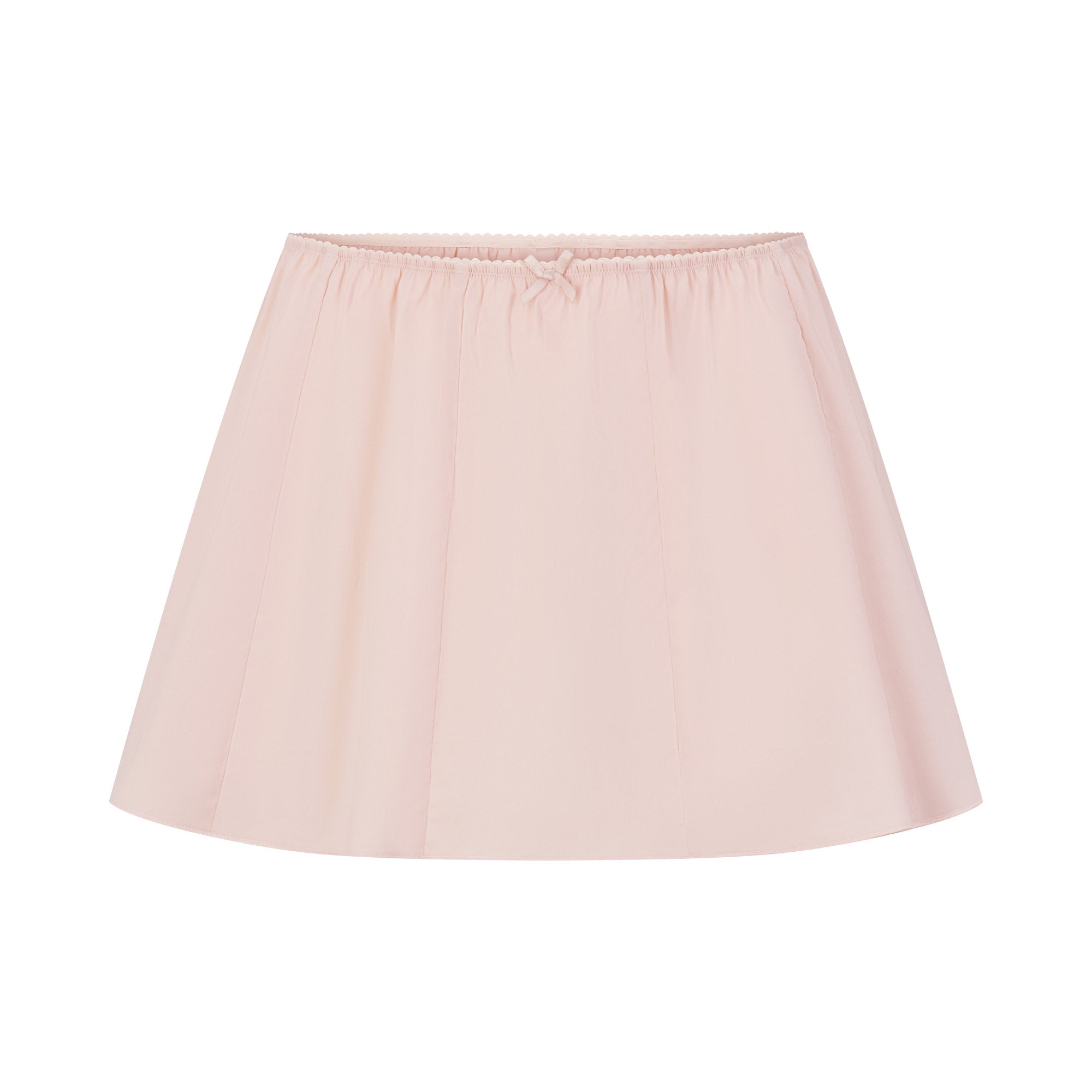 COTTON POPLIN MINI SKIRT | DUSTY PINK FLAT ON A WHITE BACKGROUND | FLT