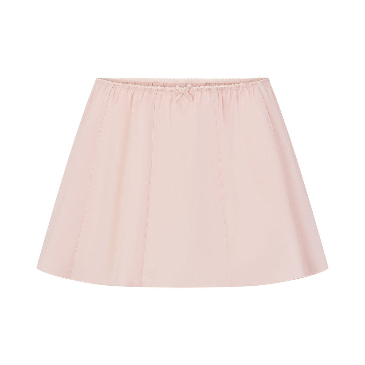 COTTON POPLIN MINI SKIRT | DUSTY PINK FLAT ON A WHITE BACKGROUND | FLT