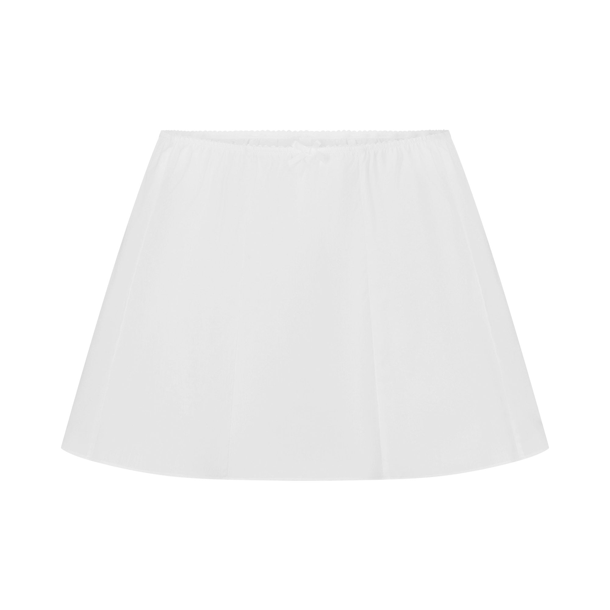 COTTON POPLIN MINI SKIRT | SNOW FLAT ON A WHITE BACKGROUND | FLT
