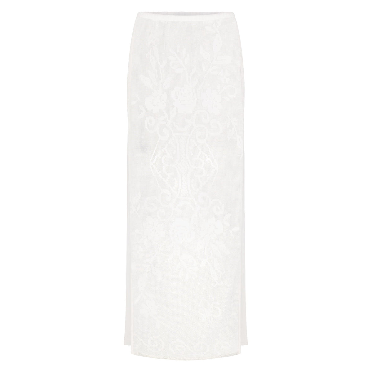 LACE COVER-UPS LONG SKIRT | SNOW FLAT ON A WHITE BACKGROUND | FLT