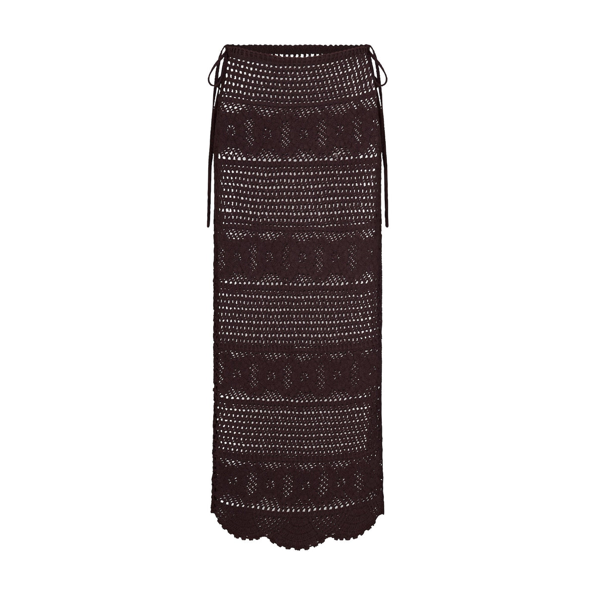 CROCHET COVER-UPS LONG SKIRT | PHOENIX FLAT ON A WHITE BACKGROUND | FLT