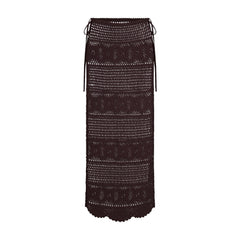 CROCHET COVER-UPS LONG SKIRT | PHOENIX FLAT ON A WHITE BACKGROUND | FLT