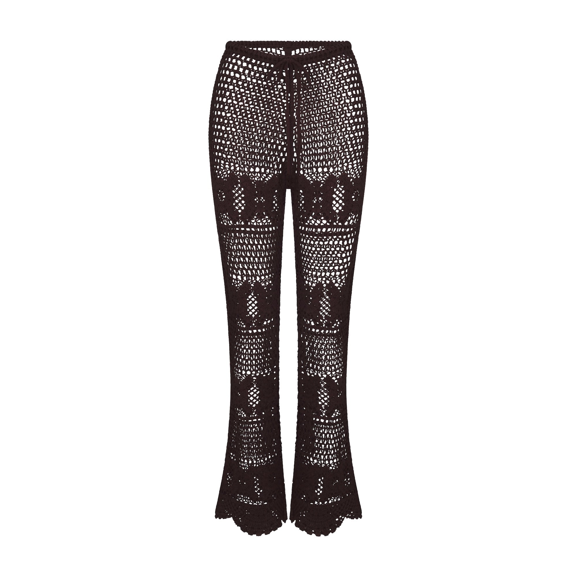 CROCHET COVER-UPS FLARE PANT | PHOENIX FLAT ON A WHITE BACKGROUND | FLT