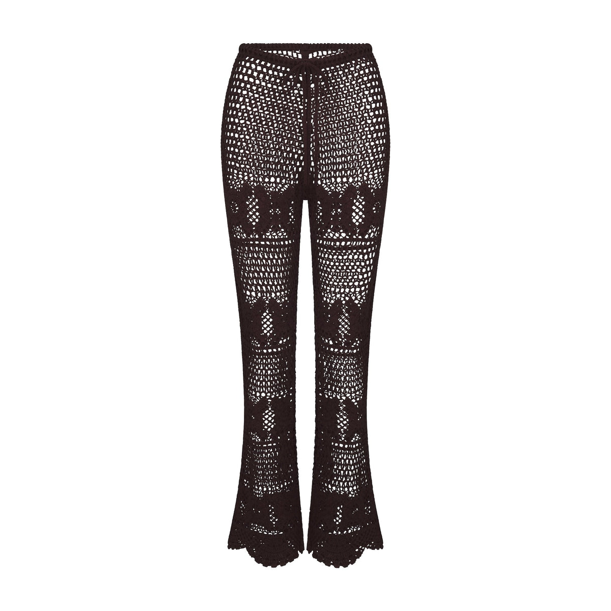 CROCHET COVER-UPS FLARE PANT | PHOENIX FLAT ON A WHITE BACKGROUND | FLT