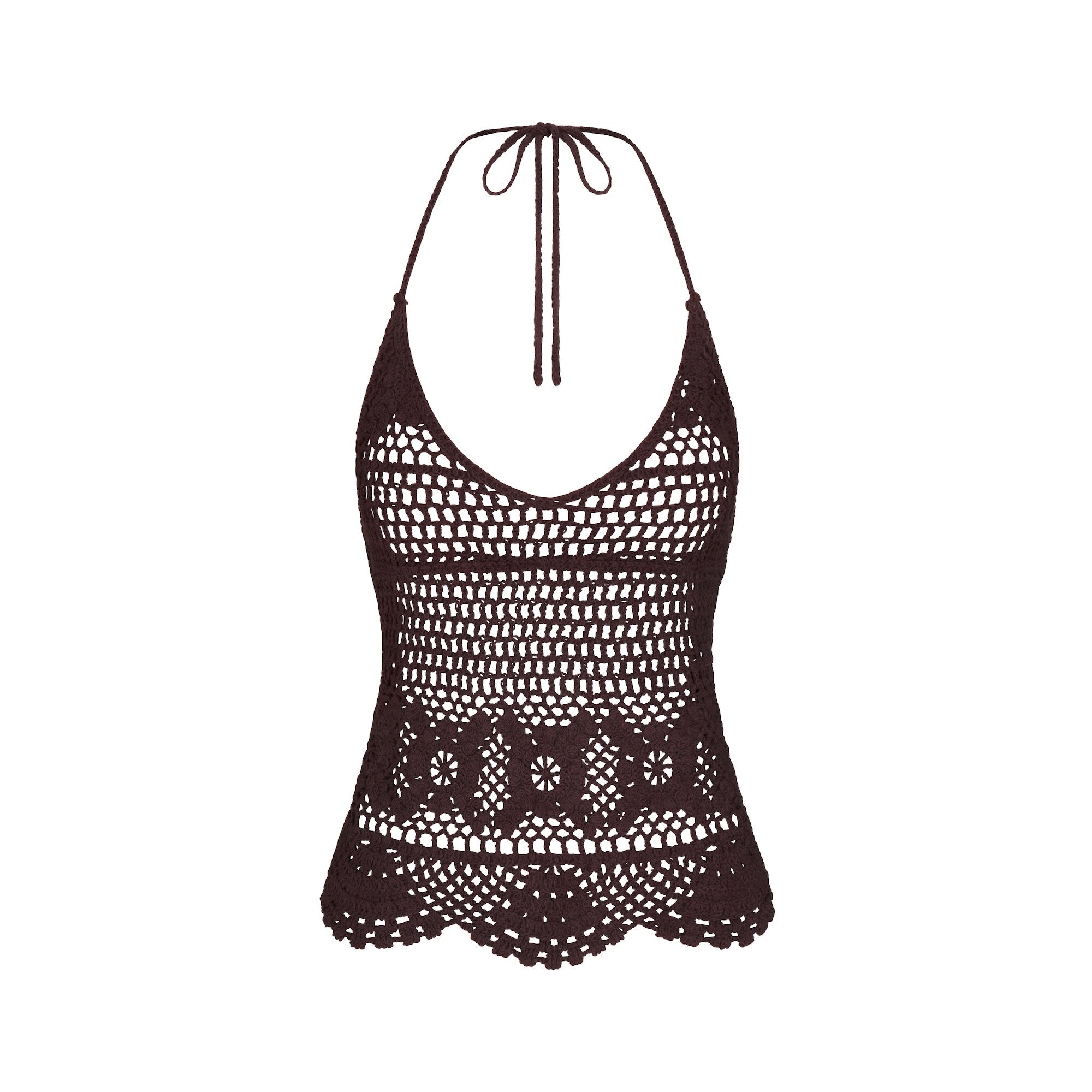 CROCHET COVER-UPS CAMI | PHOENIX FLAT ON A WHITE BACKGROUND | FLT
