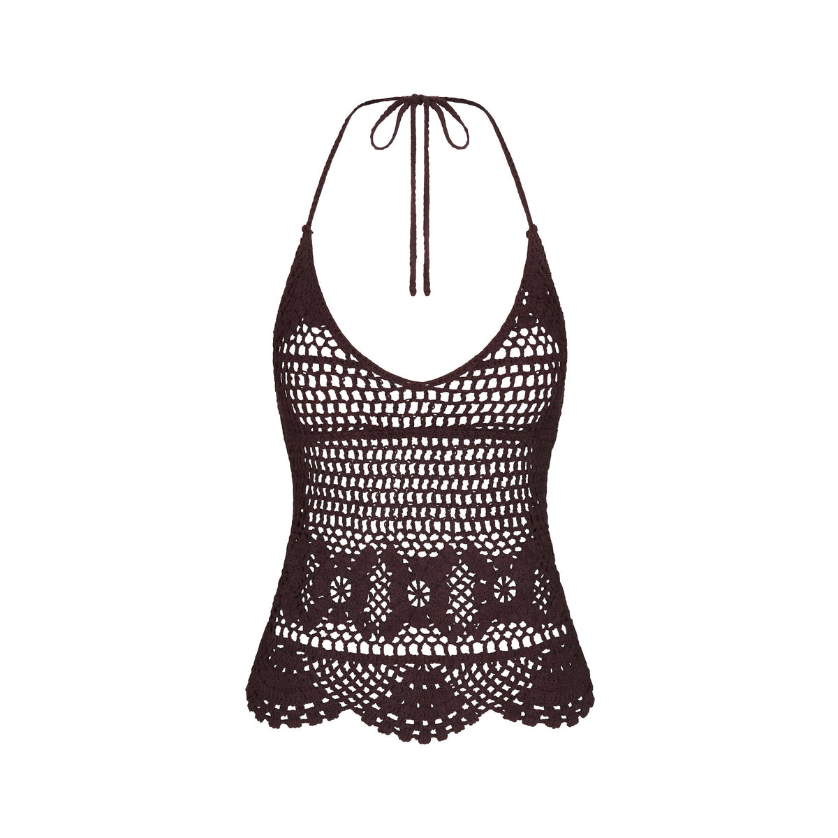 CROCHET COVER-UPS CAMI | PHOENIX FLAT ON A WHITE BACKGROUND | FLT