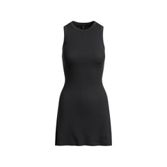 COTTON RIB TANK DRESS | SOOT FLAT ON A WHITE BACKGROUND | FLT