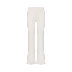 NikeSKIMS AIRY LOW RISE MINI FLARE PANT | IVORY LAYS FLAT ON A WHITE BACKGROUND | FLT