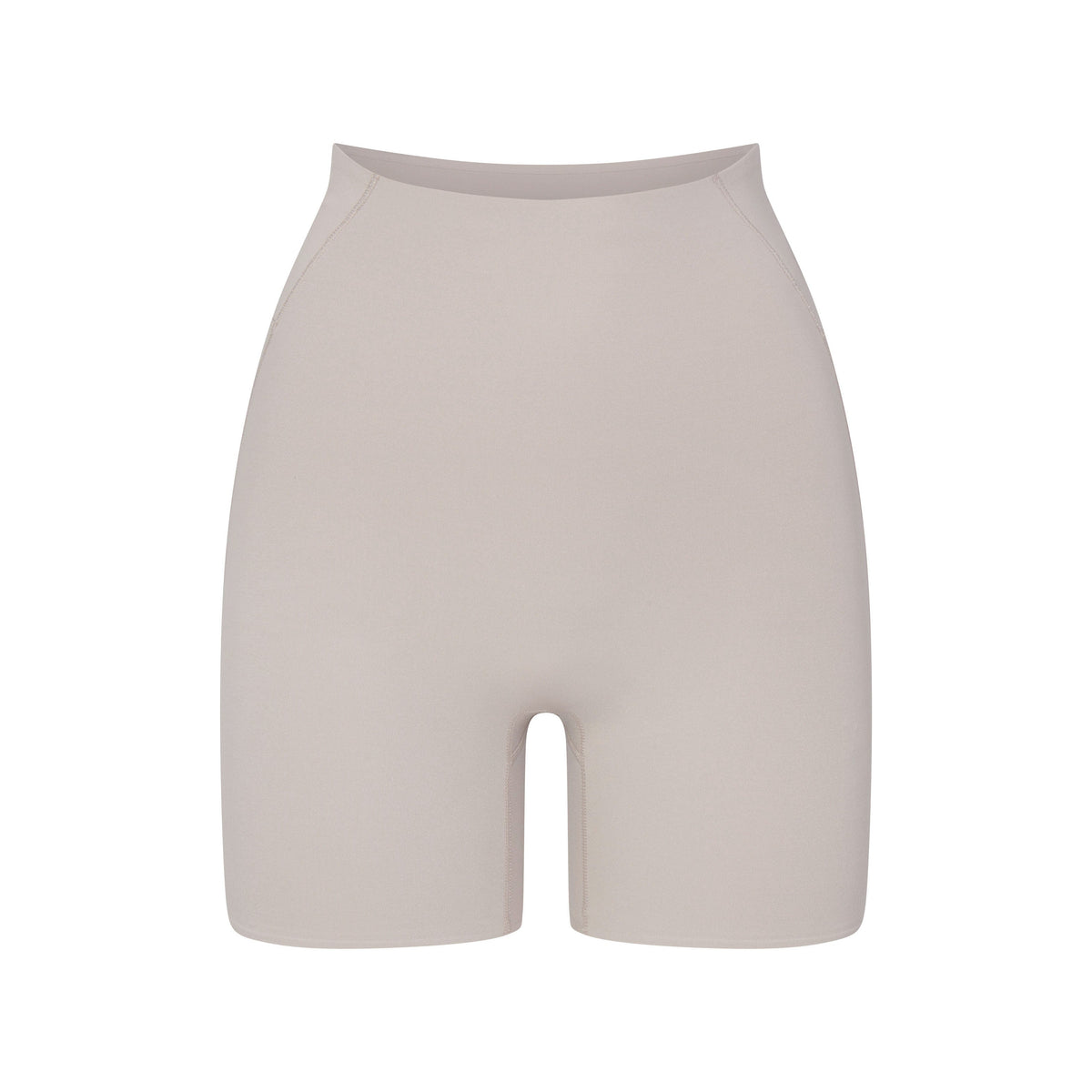 NikeSKIMS STUDIO STRETCH 5" BIKER SHORT | LINEN LAYS FLAT ON A WHITE BACKGROUND | FLT