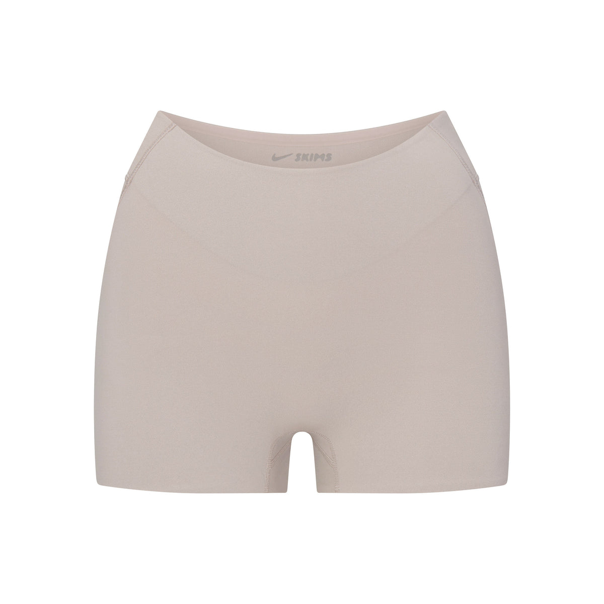 NikeSKIMS STUDIO STRETCH DIPPED 2" SHORT | LINEN LAYS FLAT ON A WHITE BACKGROUND | FLT