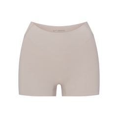 NikeSKIMS STUDIO STRETCH DIPPED 2" SHORT | LINEN LAYS FLAT ON A WHITE BACKGROUND | FLT