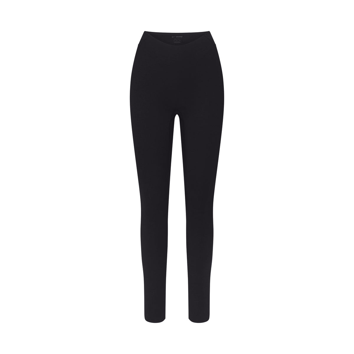 NikeSKIMS STUDIO STRETCH DIPPED 29" LEGGING | OBSIDIAN LAYS FLAT ON A WHITE BACKGROUND | FLT