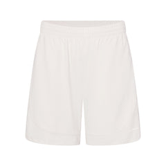NikeSKIMS AIRY RELAXED SHORT | IVORY LAYS FLAT ON A WHITE BACKGROUND | FLT