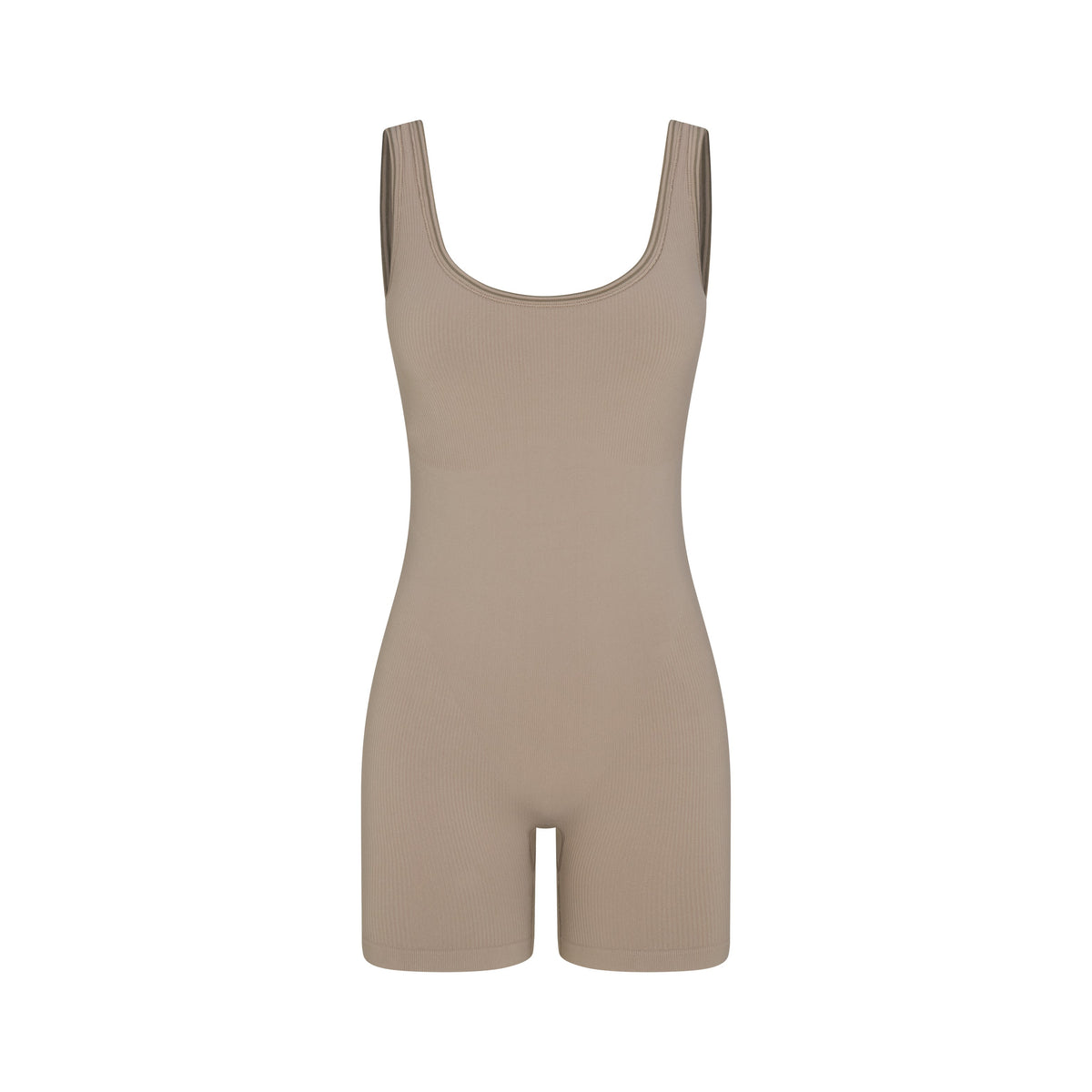 NikeSKIMS RIBBED SEAMLESS SCOOP 5" ONE PIECE | DRIFTWOOD