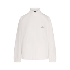 NikeSKIMS STRETCH NYLON OVERSIZED JACKET | IVORY LAYS FLAT ON A WHITE BACKGROUND | FLT