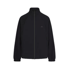 NikeSKIMS STRETCH NYLON OVERSIZED JACKET | OBSIDIAN LAYS FLAT ON A WHITE BACKGROUND | FLT