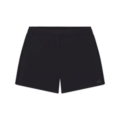 NikeSKIMS STRETCH NYLON RUNNER SHORT | OBSIDIAN LAYS FLAT ON A WHITE BACKGROUND | FLT