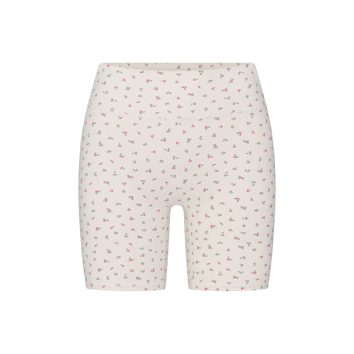 NikeSKIMS MATTE 3" SHORT | DITSY FLORAL PRINT LAYS FLAT ON A WHITE BACKGROUND | FLT
