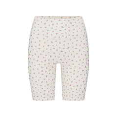 NikeSKIMS MATTE 5" BIKER SHORT | DITSY FLORAL PRINT LAYS FLAT ON A WHITE BACKGROUND | FLT