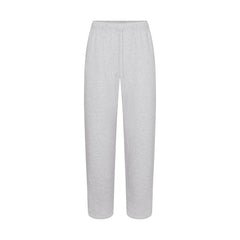 FLEECE LOUNGE MENS CLASSIC STRAIGHT LEG PANT | LIGHT HEATHER GREY (MENS BOXERS) FLAT ON A WHITE BACKGROUND | FLT