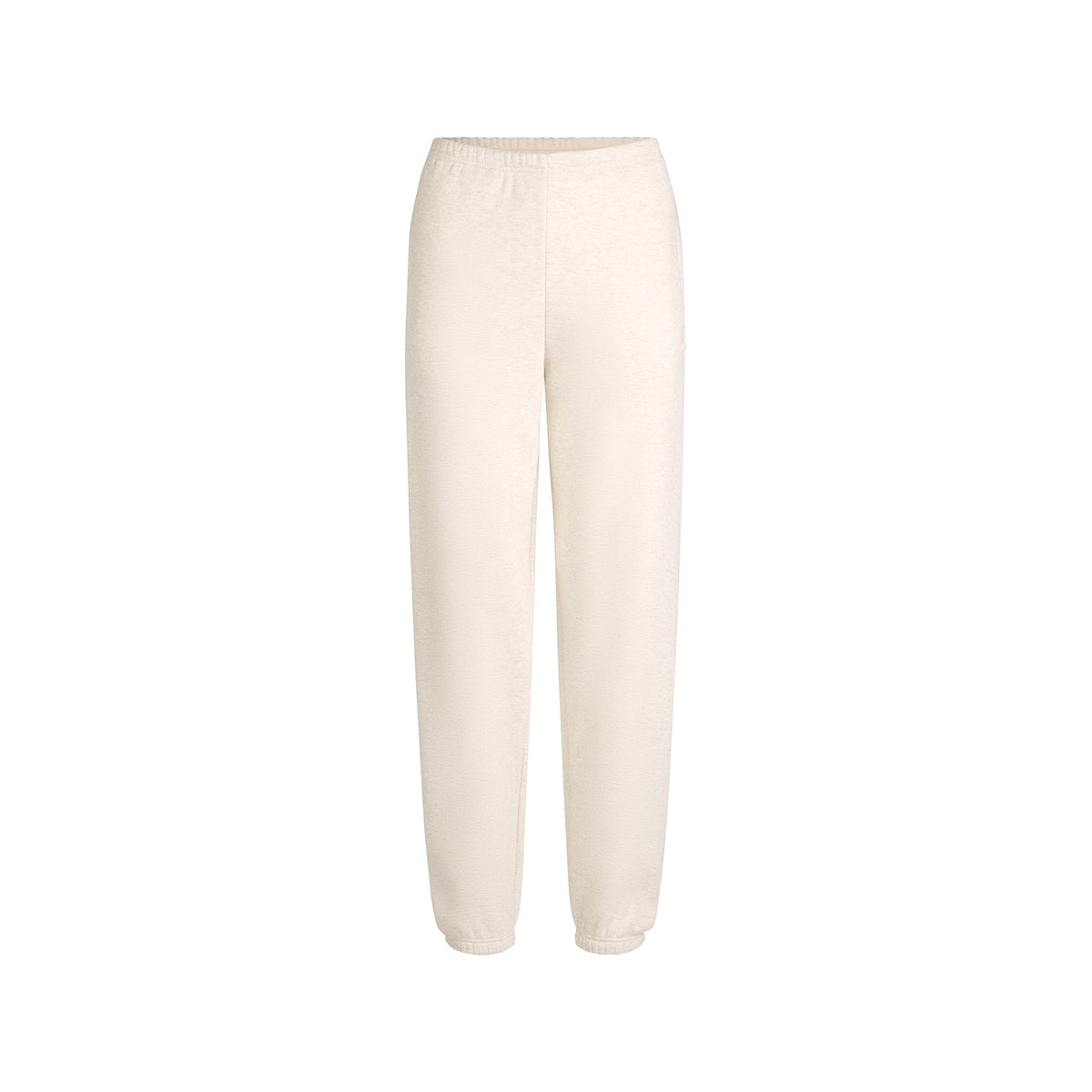 COTTON FLEECE CLASSIC JOGGER | OATMEAL HEATHER FLAT ON A WHITE BACKGROUND | FLT