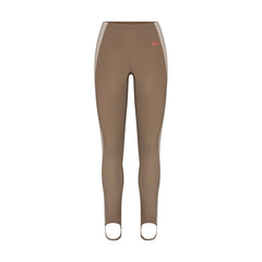 NikeSKIMS SHINE DRAWCORD STIRRUP 26" LEGGING | TRUFFLE AND STONE FLAT ON A WHITE BACKGROUND | FLT
