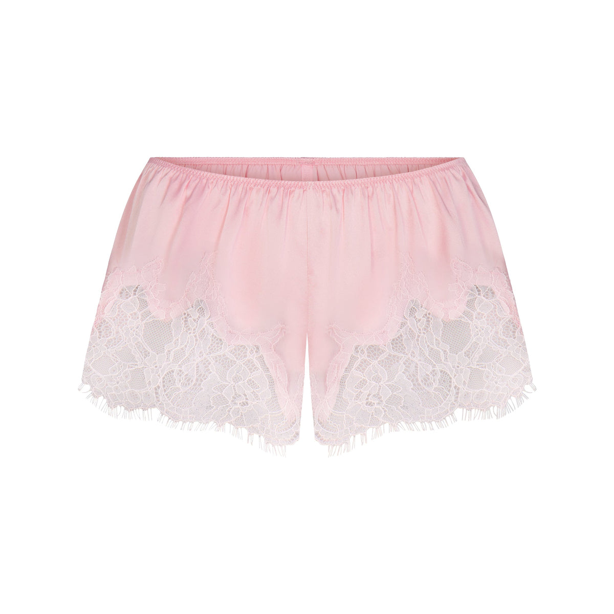 SILK LACE SHORT | PEONY TONAL FLAT ON A WHITE BACKGROUND | FLT