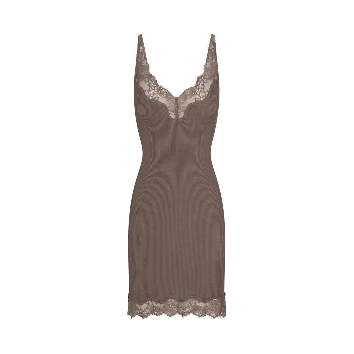 RIB KNIT LACE MINI DRESS | AMETHYST FLAT ON A WHITE BACKGROUND | FLT